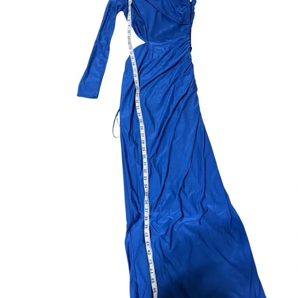 Abercrombie & Fitch Vibrant Blue One-Shoulder Dress - Picture 4 of 9